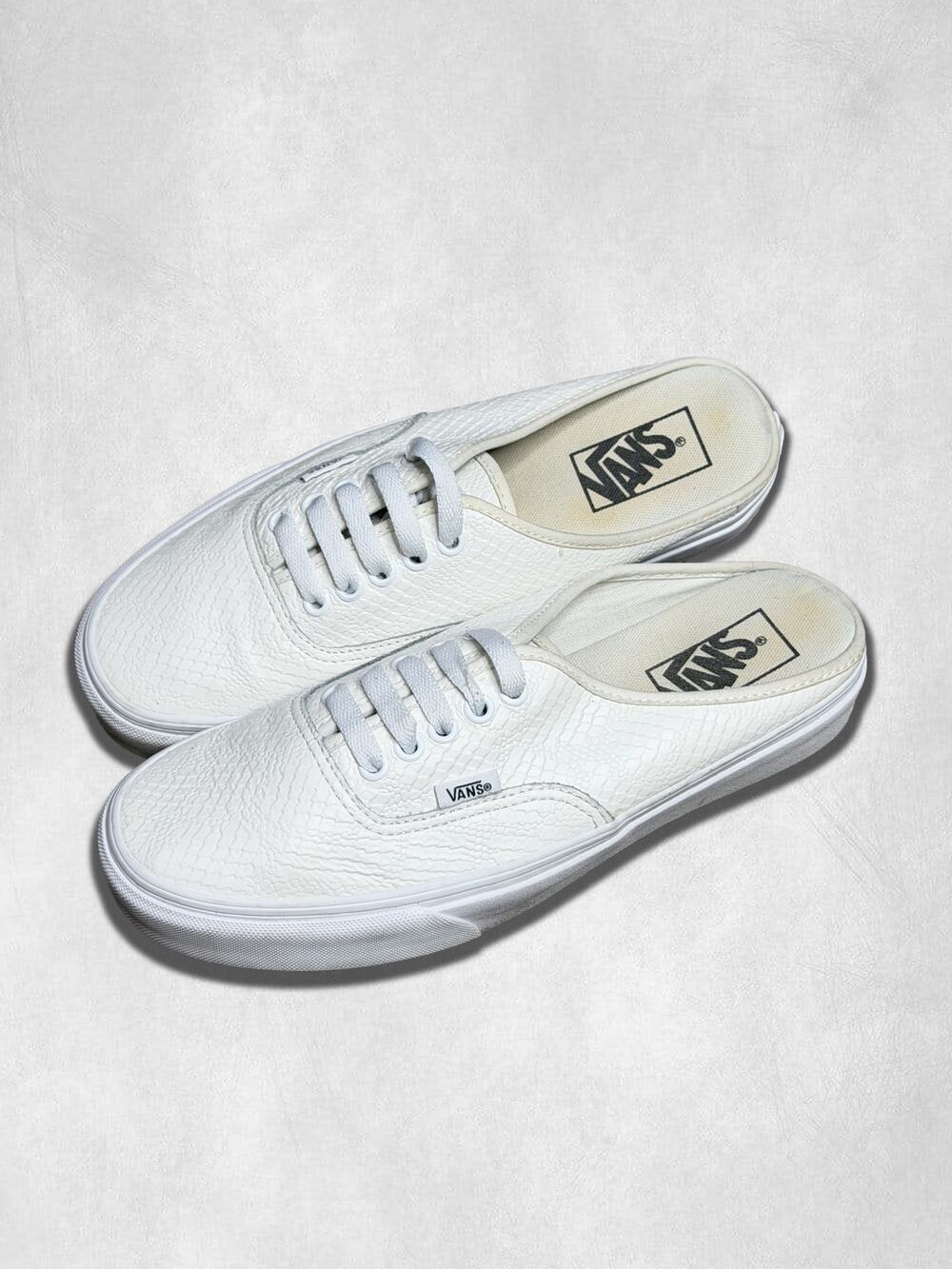 7.5M | Vans Authentic Mule Python Blanc De Blanc